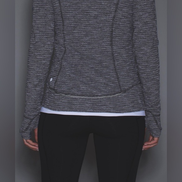 LULULEMON | Women’s Size 6 Think Fast Pullover in Coco Pique Black - Picture 5 of 14